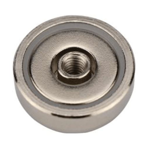 Falcon Claw NH Series Supreme Round Base Neodymium Pot Magnet with Tapped Thru Hole - Supreme Magnets