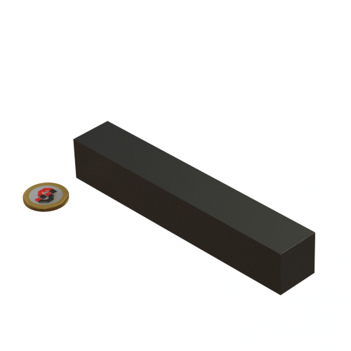 Ferrite magnet : 150mm L x 25mm W x 25mm T block - Supreme Magnets