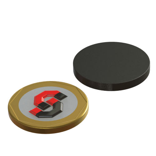 Ferrite magnet : 25mm OD x 3mm T disc - Supreme Magnets