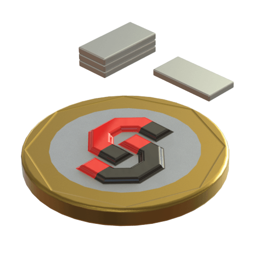 N52 Neodymium magnet block : 10mm L x 5mm W x 1mm T - Supreme Magnets