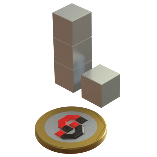 N52 Neodymium magnet cube : 10mm - Supreme Magnets