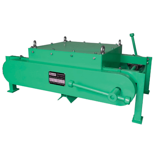 Overhead Separator : Chain Cleaning Permanent Magnet Suspended Separator - Supreme Magnets