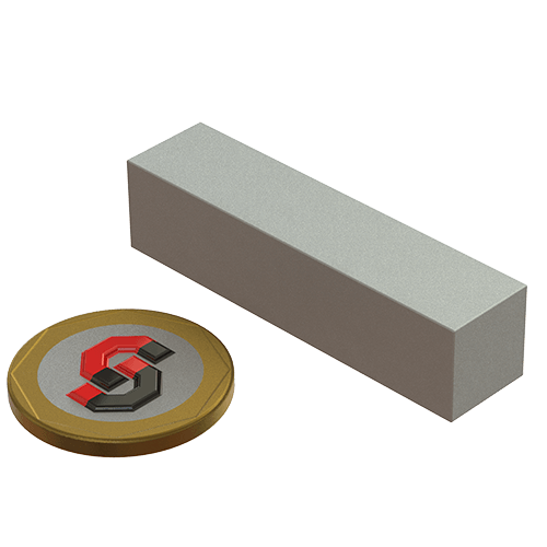 Samarium Cobalt magnet : 50mm L x 12mm W x12mm T block - Supreme Magnets