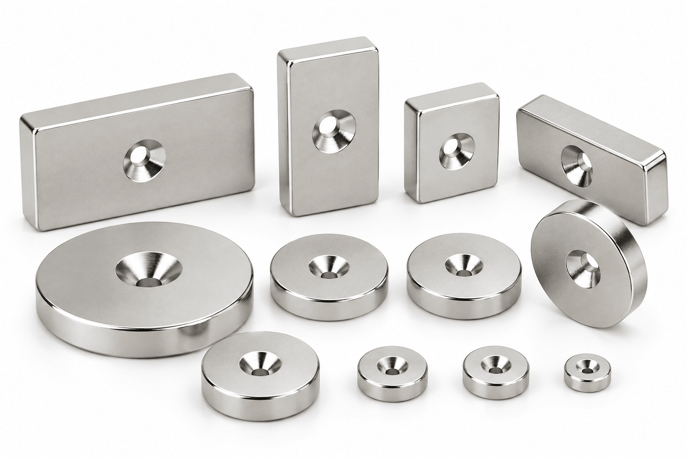 Neodymium Countersunk Magnets - The Quaint Magnet Shop of Supreme Magnets