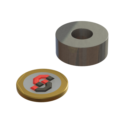 AlNiCo LNG40 Ring : 27mm OD x 11mm ID x 11mm H - The Quaint Magnet Shop of Supreme Magnets