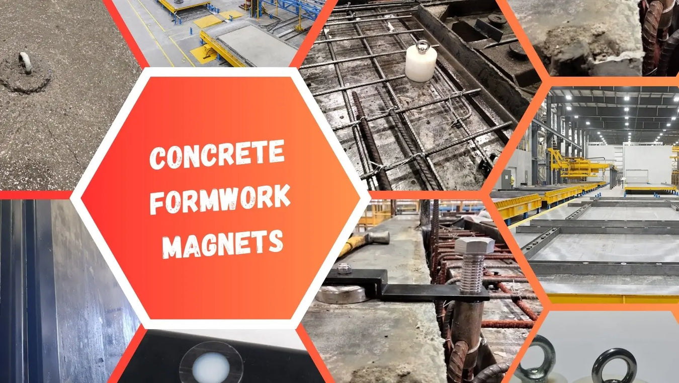 Formwork magnets for precast concrete 