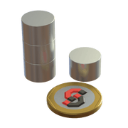 N35 EH Neodymium magnet disc : 15mm OD x 10mm H