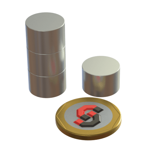 N35 EH Neodymium magnet disc : 15mm OD x 10mm H - The Quaint Magnet Shop of Supreme Magnets
