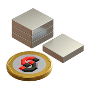N35 Neodymium Magnet Block 15mm L x 15mm W x 4mm H - The Quaint Magnet Shop of Supreme Magnets