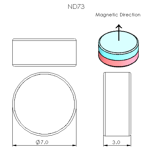 N35SH Neodymium magnet disc : 7mm OD x 3mm H - The Quaint Magnet Shop of Supreme Magnets
