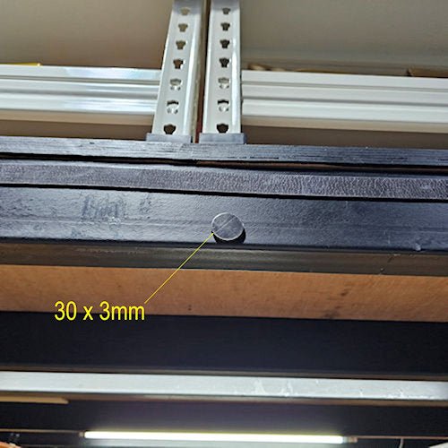 N40 Neodymium Magnet disc : Packs of 30mm OD x 3mm H with 3M VHB Self Adhesive - The Quaint Magnet Shop