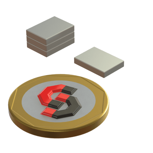 N50 Neodymium magnet block : 11mm L x 8mm W x 1.9mm H - The Quaint Magnet Shop of Supreme Magnets