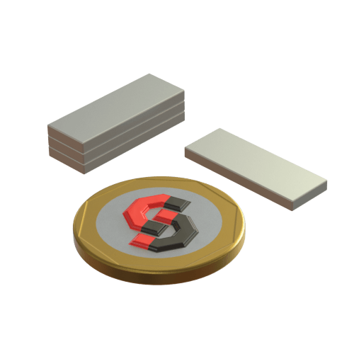 N50 Neodymium magnet block : 22mm L x 8mm W x 1.9mm H - The Quaint Magnet Shop of Supreme Magnets