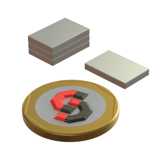 N52 Neodymium magnet block : 15mm L x 10mm W x 2mm H - The Quaint Magnet Shop of Supreme Magnets