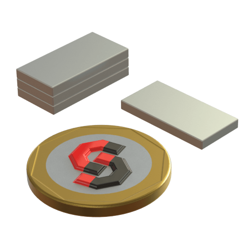 N52 Neodymium magnet block : 20mm L x 10mm W x 2mm H - The Quaint Magnet Shop of Supreme Magnets