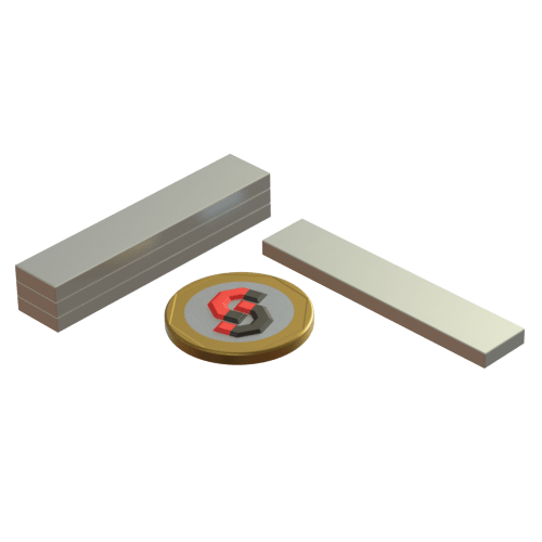 N52 Neodymium Magnet Block 50mm L x 10mm W x 3mm H - The Quaint Magnet Shop of Supreme Magnets