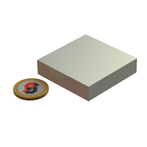 N52 Neodymium magnet block : 50mm L x 50mm W x 10mm H - The Quaint Magnet Shop of Supreme Magnets