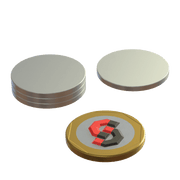N52 Neodymium magnet disc : 25mm OD x 1mm H - The Quaint Magnet Shop of Supreme Magnets