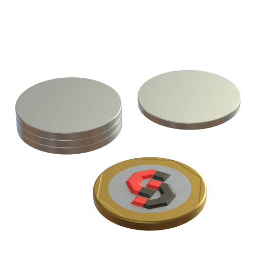 N52 Neodymium magnet disc : 25mm OD x 1mm H - The Quaint Magnet Shop of Supreme Magnets