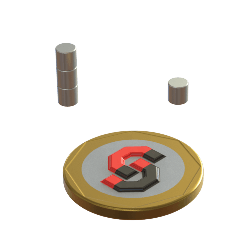 N52H Neodymium magnet cylinder : 4mm OD x 4mm H - The Quaint Magnet Shop of Supreme Magnets
