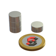 N52M Neodymium magnet disc : 12mm OD x 6mm H - The Quaint Magnet Shop