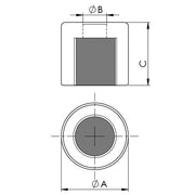 AlNiCo Deep Pot Magnet - The Quaint Magnet Shop