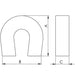 AlNiCo HorseShoe Arch Magnet - The Quaint Magnet Shop