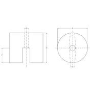 AlNiCo HorseShoe Pot Magnet - The Quaint Magnet Shop