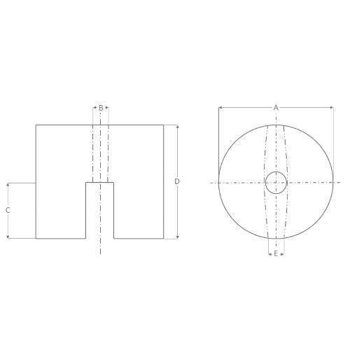 AlNiCo HorseShoe Pot Magnet - The Quaint Magnet Shop