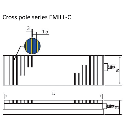 E-Mill : Standard Pole Electromagnetic Milling Chuck - Supreme Magnets