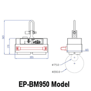 EP-BATMAG - Crane operated Autonomous Battery Electropermanent Lifting Magnet - Supreme Magnets