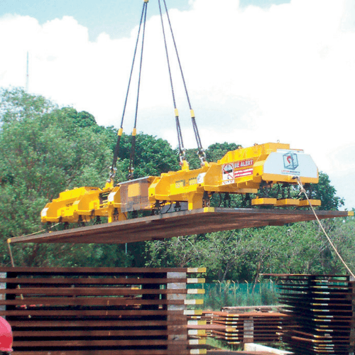 EPML-BAT Plate - Battery operated Electropermanent magnet large steel plate lifting spreader magnet - Supreme Magnets