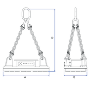 EPML-SLAB - Electropermanent steel slab lifting magnet - Supreme Magnets