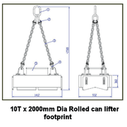 EPML-TUBE Electropermanent Magnet 12 Meter long steel tube magnetic lifting system - Supreme Magnets
