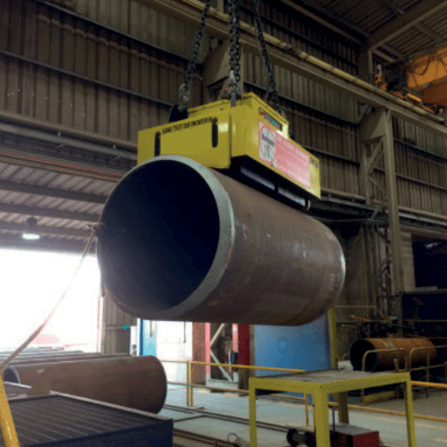 EPML-TUBE Electropermanent Magnet 12 Meter long steel tube magnetic lifting system - Supreme Magnets