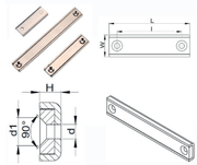 Falcon Claw Multipurpose Double Countersunk Channel magnet - Supreme Magnets