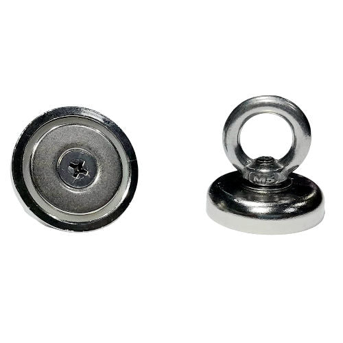 Falcon Claw NA Series Supreme Round Base Neodymium Pot Magnet with Countersunk Hole - The Quaint Magnet Shop