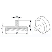 Falcon Claw NC Series Supreme Round Base Neodymium Pot Magnet with Bolt - Supreme Magnets