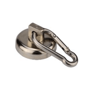 Falcon Claw NI Series Supreme Round Base Neodymium Pot Magnet with Carabiner - Supreme Magnets