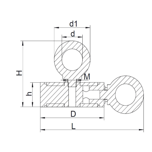 Falcon Claw NP2 series Round Base Neodymium Fishing Magnet with 2 hanging points c/w Eye-Bolt - Supreme Magnets