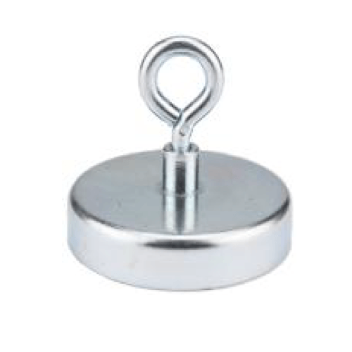 FD Series Ferrite Round Base Pot Magnet with Eye-bolt - Supreme Magnets