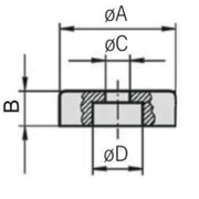 FE Series Ferrite Round Base Pot Magnet with Straight Hole - Supreme Magnets