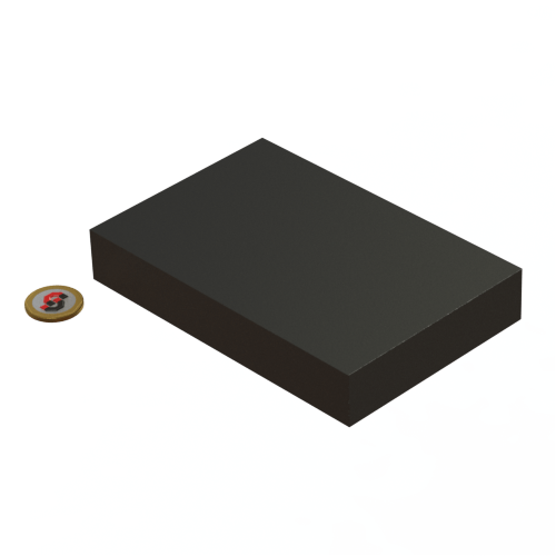 Ferrite magnet : 150mm L x 100mm W x 25mm T block - Supreme Magnets