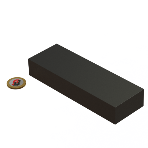Ferrite magnet : 150mm L x 50mm W x 25mm T block - Supreme Magnets