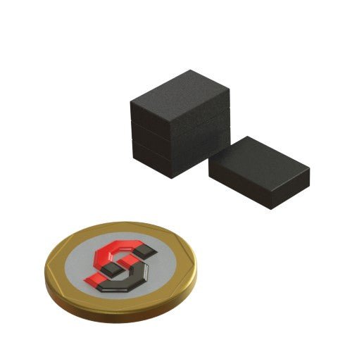 Ferrite magnet : 15mm L x 10mm W x 4mm T block - The Quaint Magnet Shop