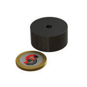 Ferrite magnet : 31mm OD - 5.3mm ID x 15mm T ring - Supreme Magnets