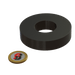 Ferrite magnet : 70mm OD - 30mm ID x 15mm T ring - Supreme Magnets