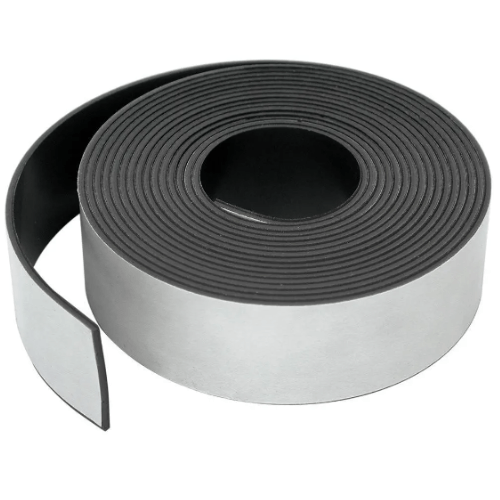 Flexible Anisotropic rubber magnet: White Tape 50x2mm - Supreme Magnets