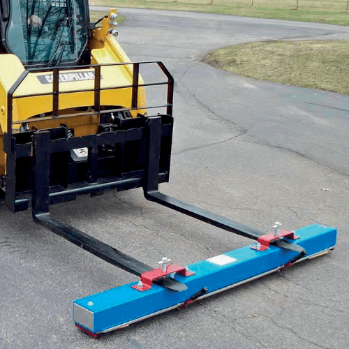 Forklift Mounted Magnetic Road Sweeper - Supreme Magnets
