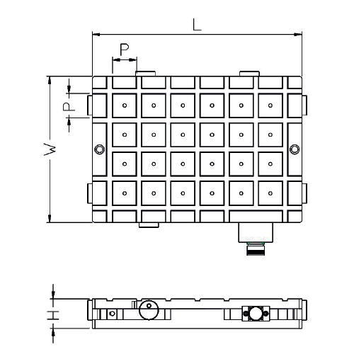 Magna Mill 50 : 50mm Square Pole Electropermanent Magnet milling chuck - Supreme Magnets